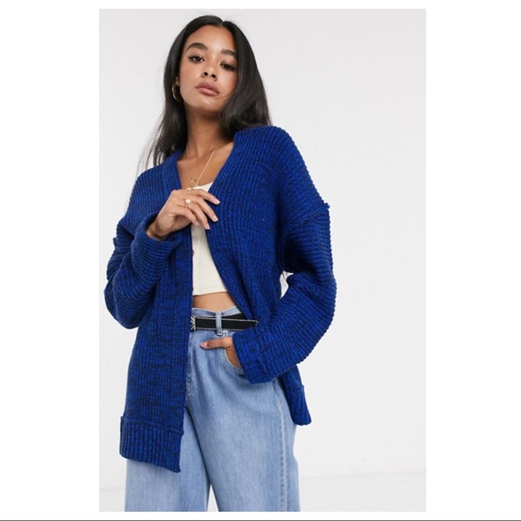 FREE PEOPLE CARDI SLOUCHY OVERSIZED CARDIGAN A3C - Picture 3 of 16